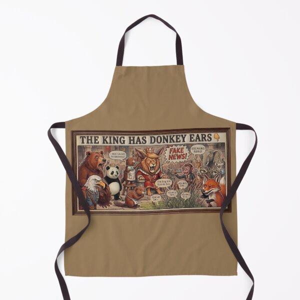 Item preview, The King Has Donkey Ears — Animal Fable Satire designed and sold by SammyMorry.