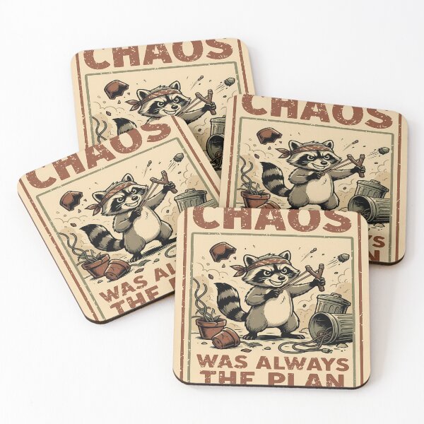 Item preview, Cartoon Raccoon Chaos Plan designed and sold by feckoeansn.