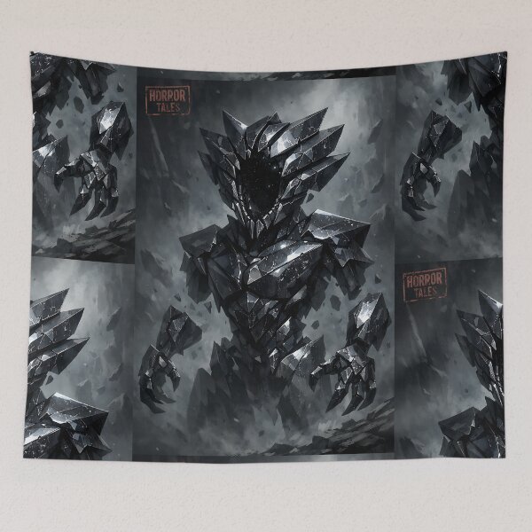 Item preview, Obsidian Mind Flayer - Cosmic Horror Monster designed and sold by bapupa.