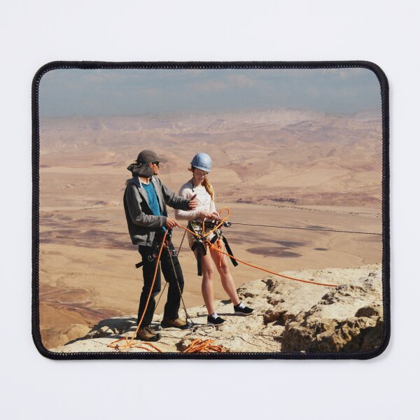 Item preview, Israel, Mitzpe Ramon. Abseiling at the Crater. designed and sold by UltraQuirky.