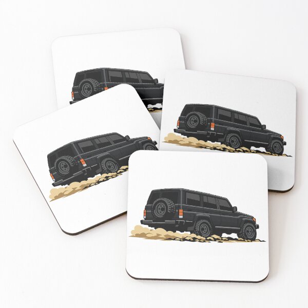 Item preview, Classic Overland 4x4 – Vintage Black Boxy Off-Road SUV Crawl Illustration designed and sold by VenZolic.