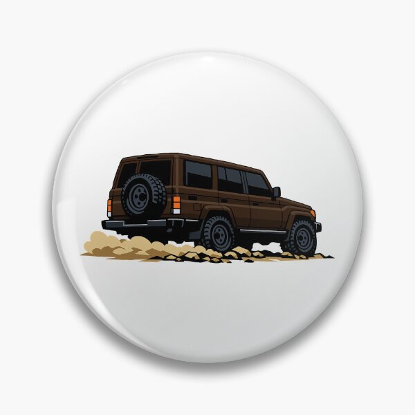 Item preview, Classic Overland 4x4 – Vintage Brown Boxy Off-Road SUV Crawl Illustration designed and sold by VenZolic.