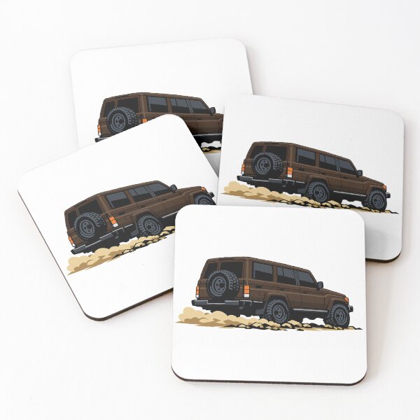 Item preview, Classic Overland 4x4 – Vintage Brown Boxy Off-Road SUV Crawl Illustration designed and sold by VenZolic.
