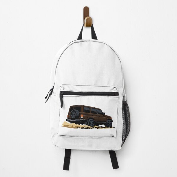 Item preview, Classic Overland 4x4 – Vintage Brown Boxy Off-Road SUV Crawl Illustration designed and sold by VenZolic.