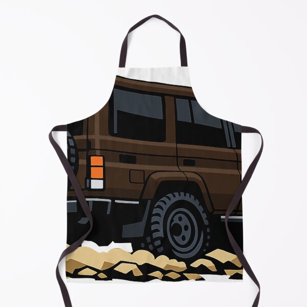 Item preview, Classic Overland 4x4 – Vintage Brown Boxy Off-Road SUV Crawl Illustration designed and sold by VenZolic.