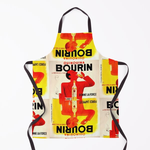 Item preview, Vintage Art Deco Poster | Quinquina Bourin Wine | 1925 Advertising Art Print | Rene Bellenger | Bold Colors & Geometric Design designed and sold by artofuniverse.