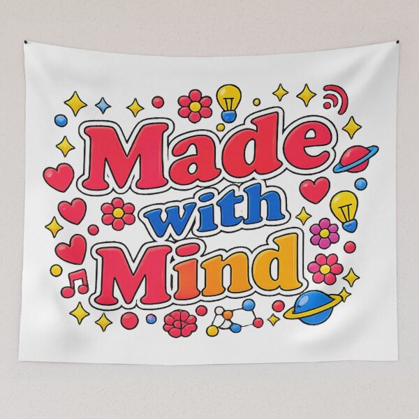 Item preview, Made with Mind Creative Quote designed and sold by MarselArt.