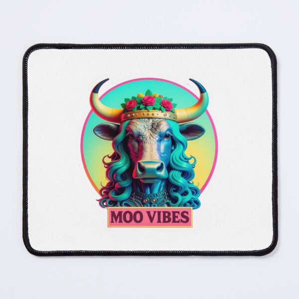 Item preview, Moo Vibes Cute Highland Cow Figure With Flower Crown For Farmhouse Decor And Rustic Animal Sticker Art For Nature Lovers And Fans Of Fluffy Brown Cattle And Floral Aesthetic Designs designed and sold by icemanphotos.