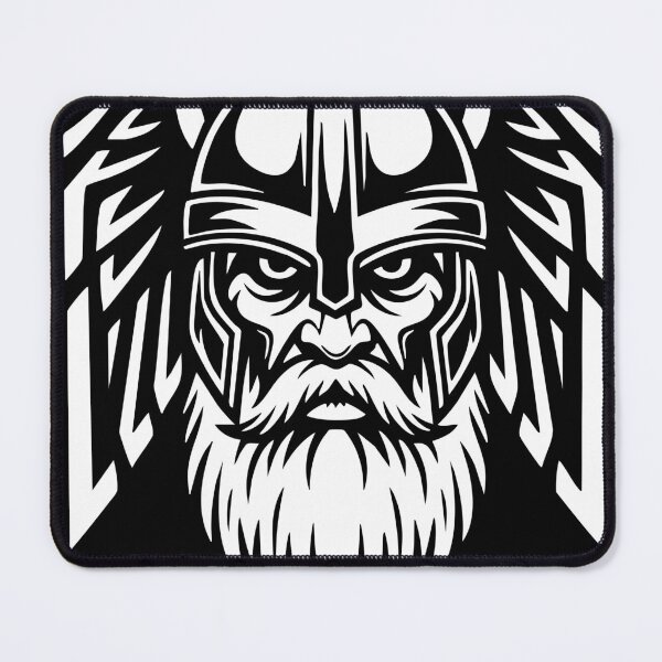 Item preview, Viking Warrior Odin Winged Helmet Norse Mascot designed and sold by PixelStudioBe.