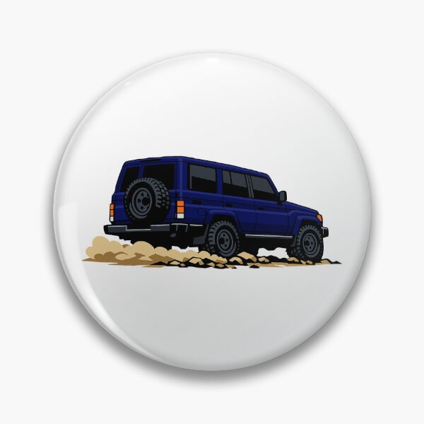 Item preview, Classic Overland 4x4 – Vintage Navy Boxy Off-Road SUV Crawl Illustration designed and sold by VenZolic.
