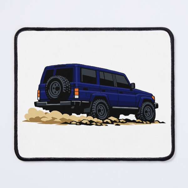Item preview, Classic Overland 4x4 – Vintage Navy Boxy Off-Road SUV Crawl Illustration designed and sold by VenZolic.