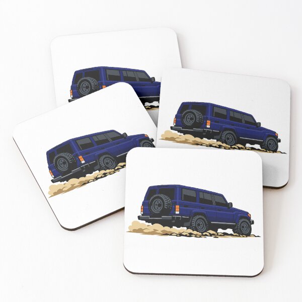 Item preview, Classic Overland 4x4 – Vintage Navy Boxy Off-Road SUV Crawl Illustration designed and sold by VenZolic.