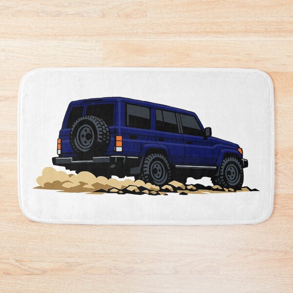 Item preview, Classic Overland 4x4 – Vintage Navy Boxy Off-Road SUV Crawl Illustration designed and sold by VenZolic.