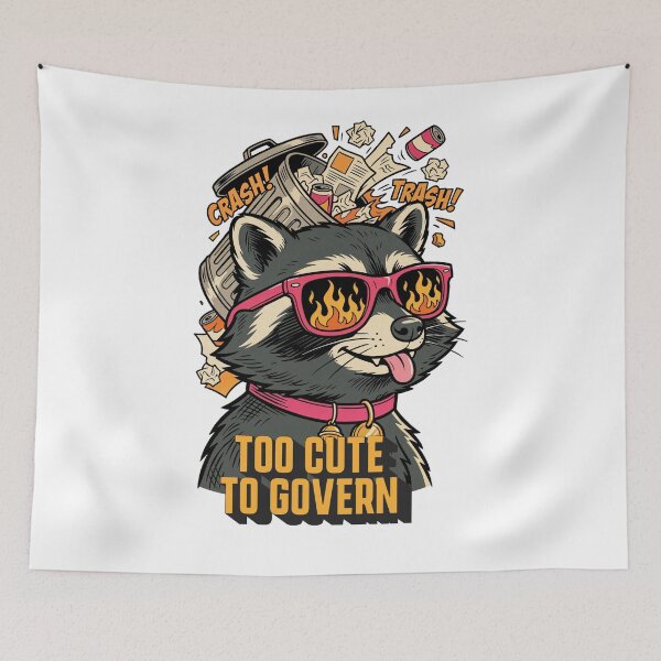 Item preview, Too Cute To Govern Raccoon Meme – Funny Chaos Trash Panda T-Shirt designed and sold by Anastasiia Yurevych.