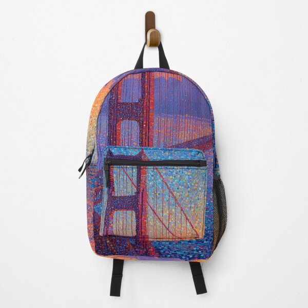 Item preview, Golden Gate Bridge Pointillism Cityscape designed and sold by Moisky Art.