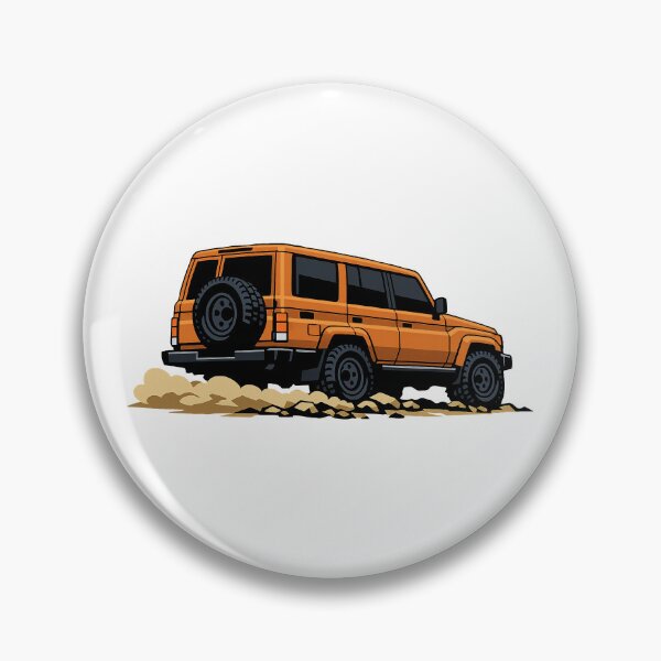 Item preview, Classic Overland 4x4 – Vintage Orange Boxy Off-Road SUV Crawl Illustration designed and sold by VenZolic.
