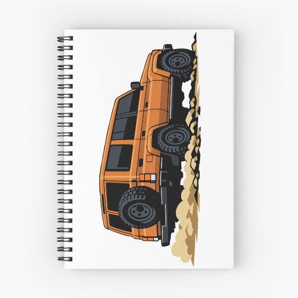 Item preview, Classic Overland 4x4 – Vintage Orange Boxy Off-Road SUV Crawl Illustration designed and sold by VenZolic.