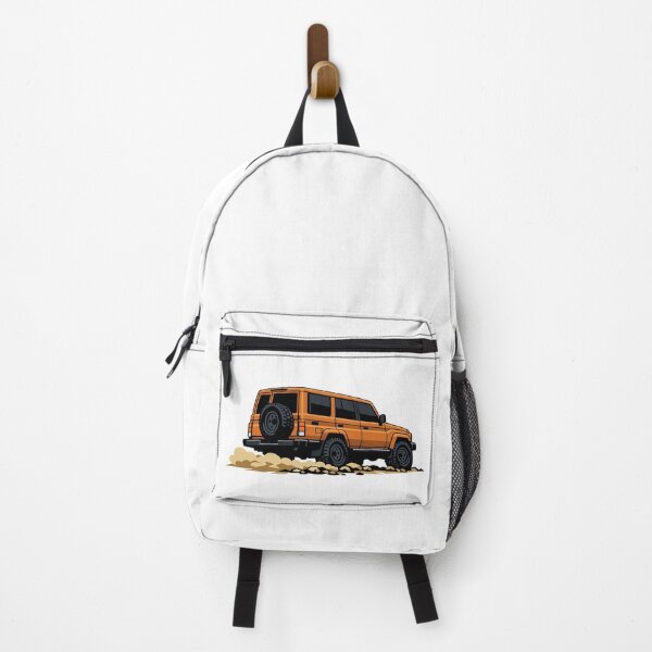 Item preview, Classic Overland 4x4 – Vintage Orange Boxy Off-Road SUV Crawl Illustration designed and sold by VenZolic.