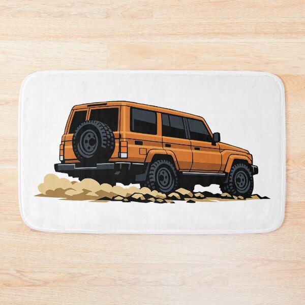 Item preview, Classic Overland 4x4 – Vintage Orange Boxy Off-Road SUV Crawl Illustration designed and sold by VenZolic.