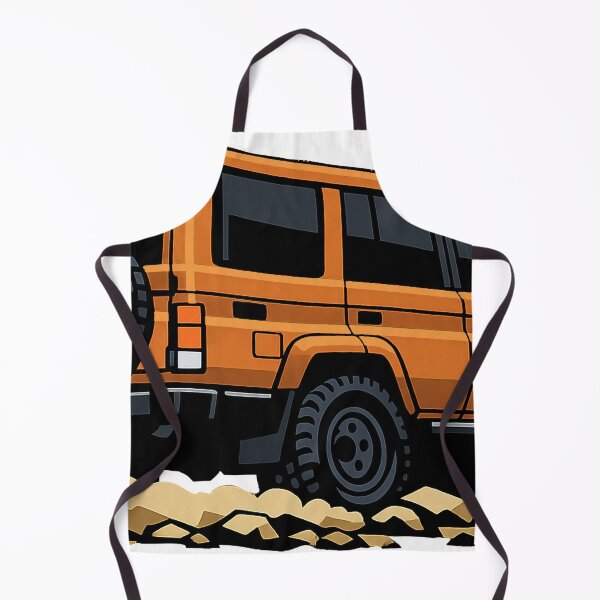 Item preview, Classic Overland 4x4 – Vintage Orange Boxy Off-Road SUV Crawl Illustration designed and sold by VenZolic.
