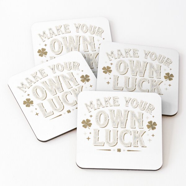 Item preview, Make Your Own Luck Motivational Typography Design designed and sold by Moo77m.