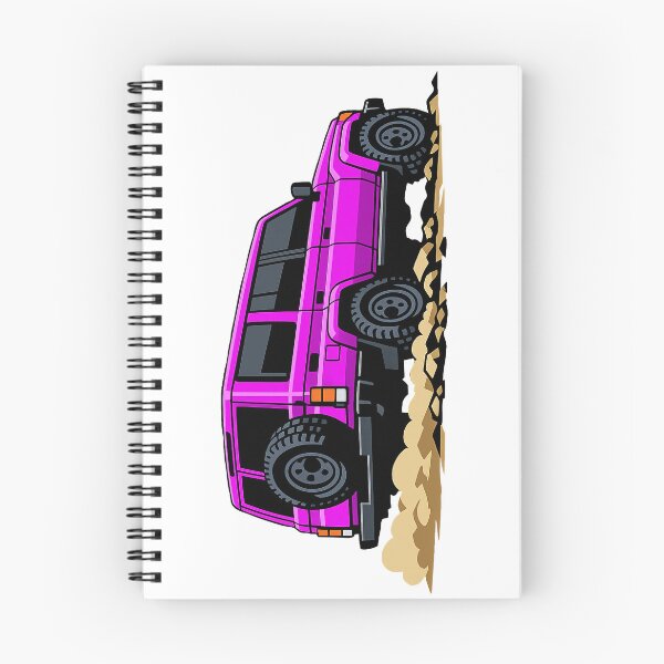 Item preview, Classic Overland 4x4 – Vintage Pink Boxy Off-Road SUV Crawl Illustration designed and sold by VenZolic.