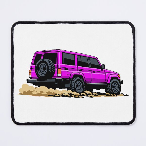 Item preview, Classic Overland 4x4 – Vintage Pink Boxy Off-Road SUV Crawl Illustration designed and sold by VenZolic.
