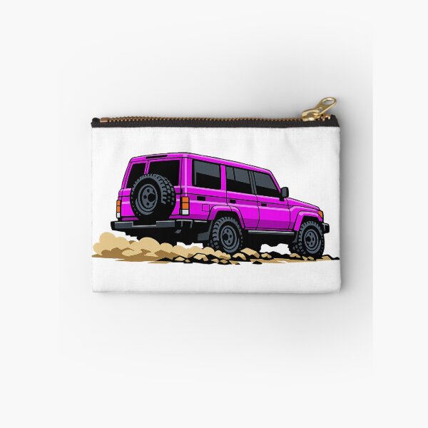 Item preview, Classic Overland 4x4 – Vintage Pink Boxy Off-Road SUV Crawl Illustration designed and sold by VenZolic.