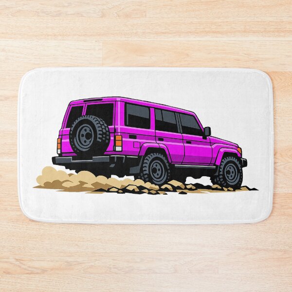 Item preview, Classic Overland 4x4 – Vintage Pink Boxy Off-Road SUV Crawl Illustration designed and sold by VenZolic.