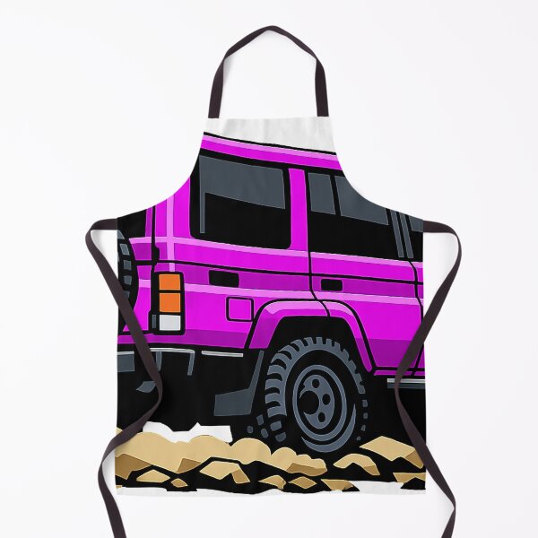 Item preview, Classic Overland 4x4 – Vintage Pink Boxy Off-Road SUV Crawl Illustration designed and sold by VenZolic.