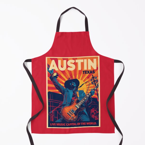 Item preview, A Pop Art Travel Print of Austin - Texas designed and sold by StudioRedKoala.