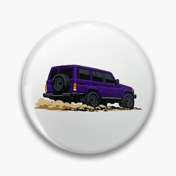 Item preview, Classic Overland 4x4 – Vintage Purple Boxy Off-Road SUV Crawl Illustration designed and sold by VenZolic.