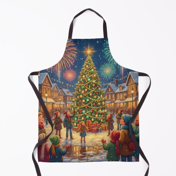 Item preview, Christmas Fireworks Over the Town Square designed and sold by acceleratorhams.