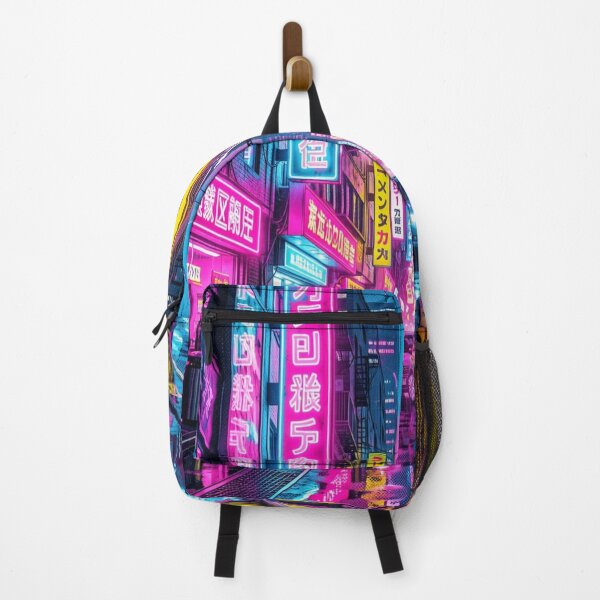 Item preview, Neon City Nightscape – Futuristic Urban Street Art in Vibrant Colors designed and sold by FotoworldEdel.
