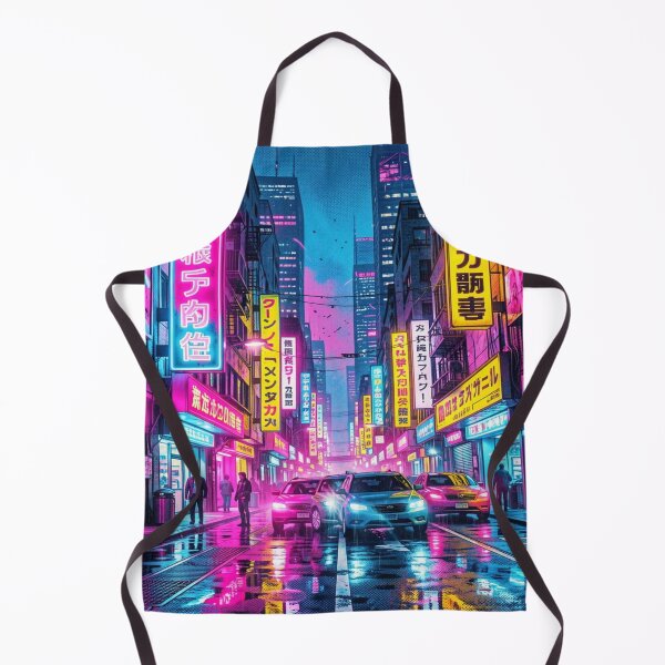 Artikelvorschau, Neon City Nightscape – Futuristic Urban Street Art in Vibrant Colors entworfen und verkauft von FotoworldEdel.