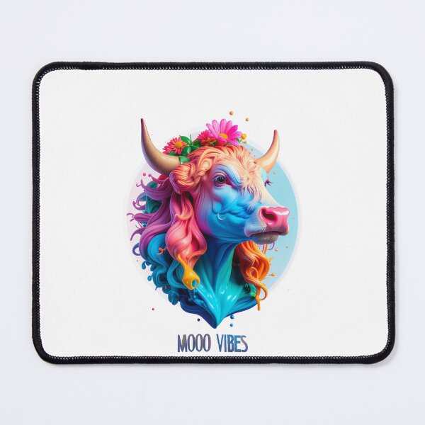Item preview, Moo Vibes Cute Highland Cow Figure With Flower Crown For Farmhouse Decor And Rustic Animal Sticker Art For Nature Lovers And Fans Of Fluffy Brown Cattle And Floral Aesthetic Designs designed and sold by icemanphotos.
