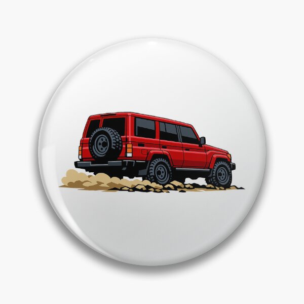 Item preview, Classic Overland 4x4 – Vintage Red Boxy Off-Road SUV Crawl Illustration designed and sold by VenZolic.