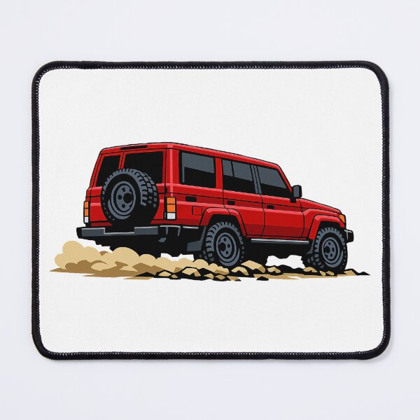 Item preview, Classic Overland 4x4 – Vintage Red Boxy Off-Road SUV Crawl Illustration designed and sold by VenZolic.