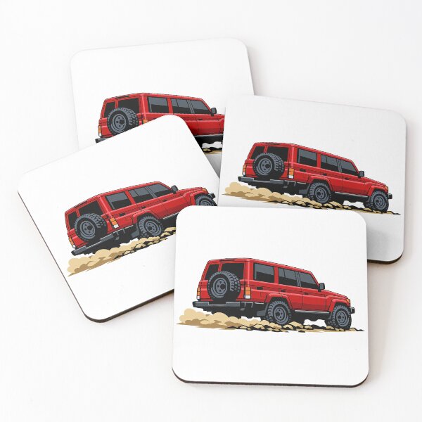 Item preview, Classic Overland 4x4 – Vintage Red Boxy Off-Road SUV Crawl Illustration designed and sold by VenZolic.