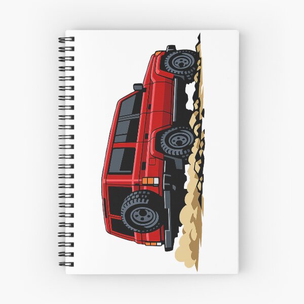 Item preview, Classic Overland 4x4 – Vintage Red Boxy Off-Road SUV Crawl Illustration designed and sold by VenZolic.