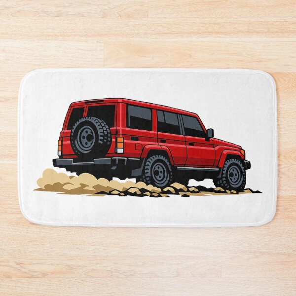 Item preview, Classic Overland 4x4 – Vintage Red Boxy Off-Road SUV Crawl Illustration designed and sold by VenZolic.