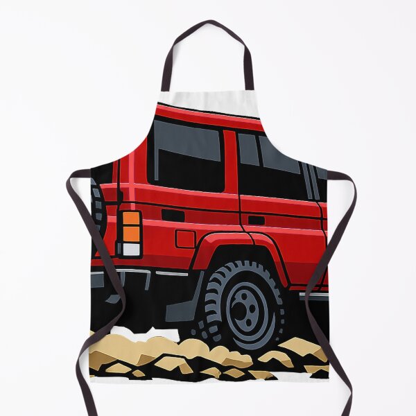 Item preview, Classic Overland 4x4 – Vintage Red Boxy Off-Road SUV Crawl Illustration designed and sold by VenZolic.