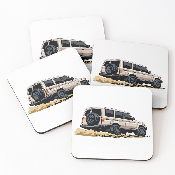 Item preview, Classic Overland 4x4 – Vintage Sand Beige Boxy Off-Road SUV Crawl Illustration designed and sold by VenZolic.
