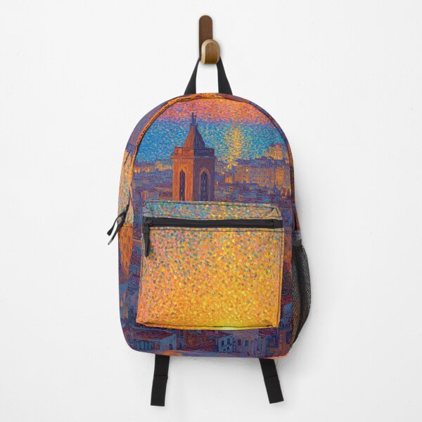 Item preview, Barcelona Sagrada Familia Pointillism Cityscape designed and sold by Moisky Art.