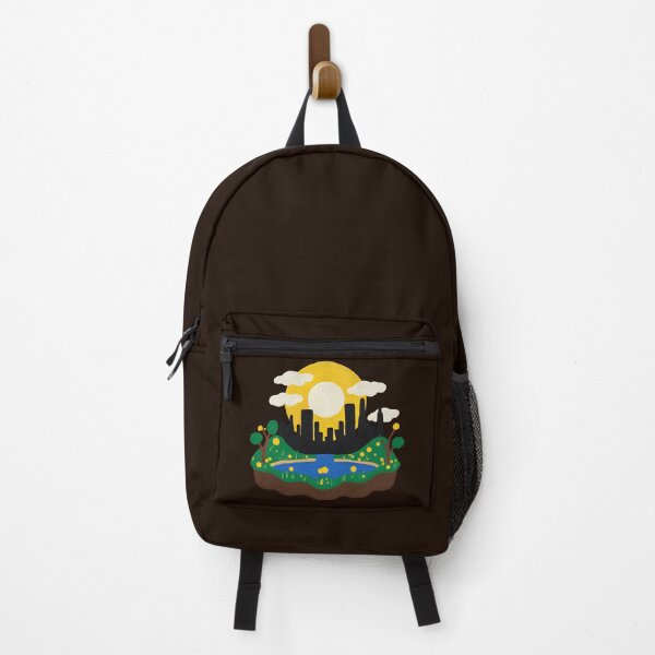 Item preview, Floating Island City Sunset – Surreal Nature Landscape Illustration designed and sold by FeverFields.