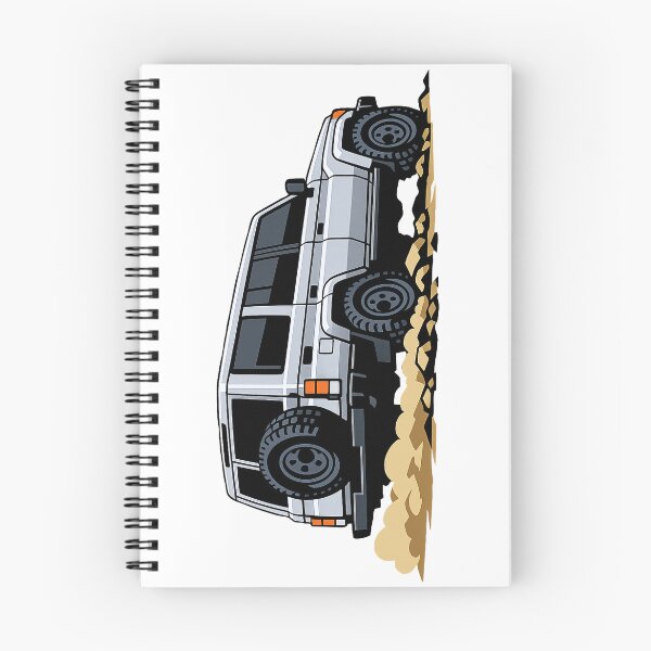 Item preview, Classic Overland 4x4 – Vintage Silver Boxy Off-Road SUV Crawl Illustration designed and sold by VenZolic.