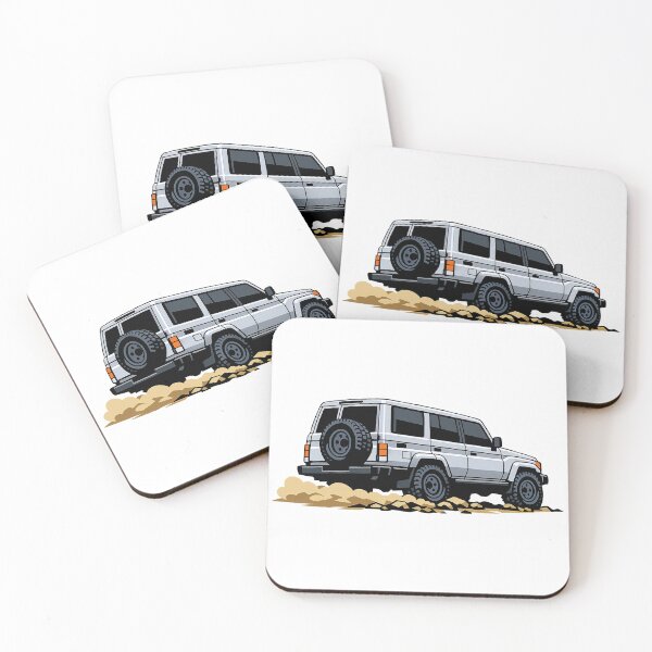 Item preview, Classic Overland 4x4 – Vintage Silver Boxy Off-Road SUV Crawl Illustration designed and sold by VenZolic.