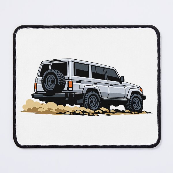 Item preview, Classic Overland 4x4 – Vintage Silver Boxy Off-Road SUV Crawl Illustration designed and sold by VenZolic.
