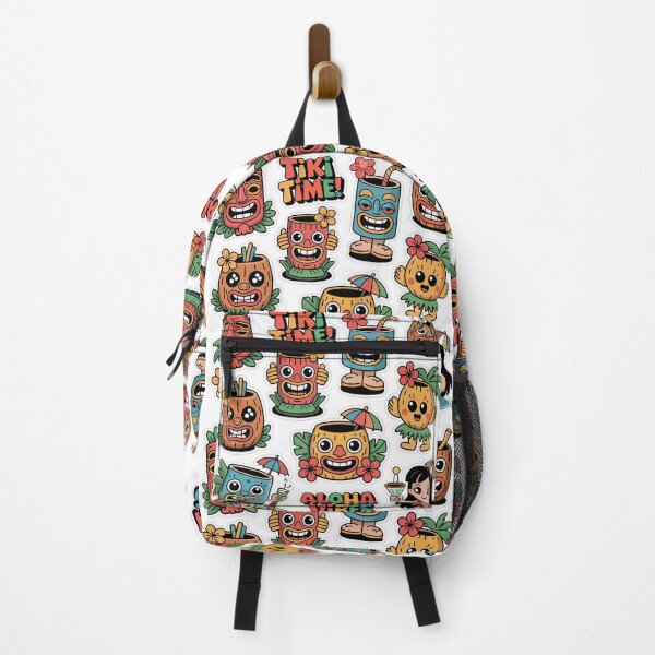 Item preview, Kawaii Tiki Sticker Collection – Cute Retro Tropical Tiki Characters & Aloha Vibes designed and sold by Tamas Das.
