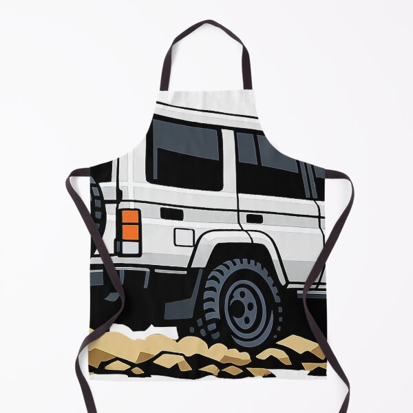 Item preview, Classic Overland 4x4 – Vintage White Boxy Off-Road SUV Crawl Illustration designed and sold by VenZolic.
